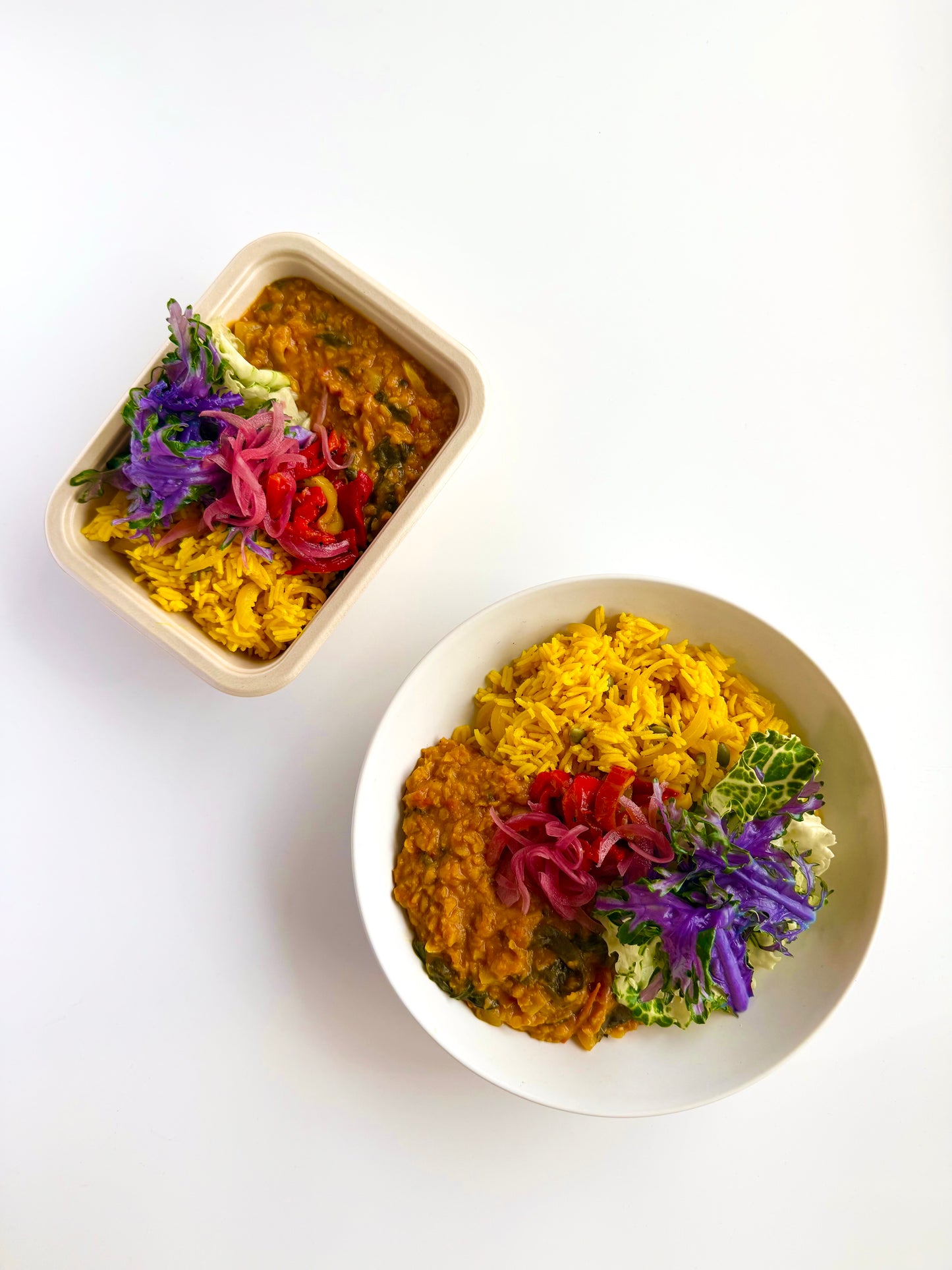 LENTIL DAHL WITH PILAU PUMPKIN RICE