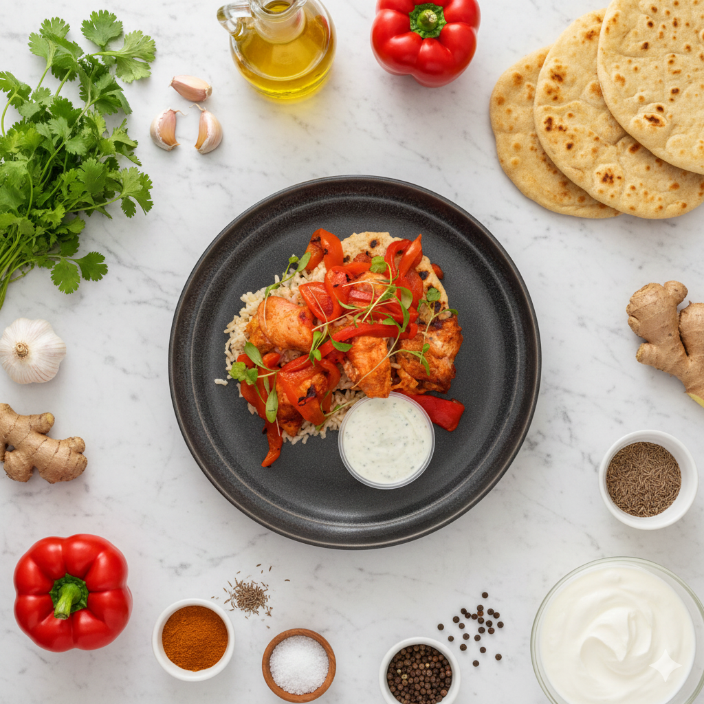 TANDOORI CHICKEN FLAT BREAD