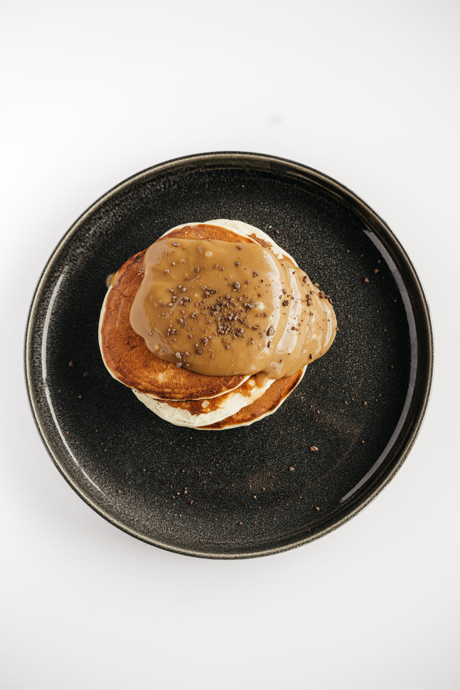SALTED CARAMEL PROTEIN PANCAKES
